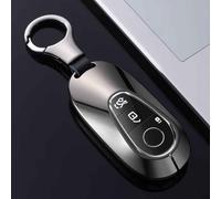 Coque de Clé de Voiture pour Benz EQS V297 2023 2024, Portable Voiture Clé Protection Étui Telécommande Clé Protecteur Accessoires,Einheitsgröße-B Black
