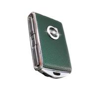 Coque de clé de voiture pour Volvo XC90, XC60, XC40, S60, S90, V90, Polestar 1, Polestar 2, couche supérieure en cuir de vache (vert)