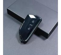 Coque de clé de voiture transparente pour 8, ID.4, ID.6 et ID.6 X - Protection intégrale anti-rayures et légère (noir)