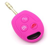 Coque de clé FF pour clé 3 boutons Auto Silicone Cover de Finest Folia rose fluorescent