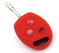 Coque de F pour clé 3 boutons Auto Silicone Cover de Finest Folia Rot