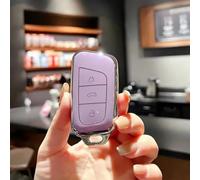 Coque de clé intelligente de voiture - Accessoires pour télécommande sans clé - Pour Chery EQ1 Little Ant New Energy QQ Ice Cream (Violet)