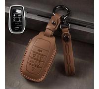 Coque de clé intelligente de voiture - Accessoires pour télécommande sans clé - Pour Toyota Tacoma Fortuner Corolla Venza Grand Highlander RAV4 XSE Prime Land Cruiser Hilux 2023 2024 (marron-5)