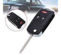 Coque de clé pliable 3 boutons Rabattable à distance coque de télécommande à rabat coque de haute qualité pour Chrysler Aspen Sebring pour Dodge