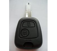 Coque de clé Plip de rechange 2 boutons pour Peugeot 106 206