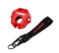 Coque de Clé Pour CB650R 500X 500F 1100 CBR650R 1000RR 600RR Étui Clé De Moto, Coque, Porte-clés, Chaîne(CBR Combo-Red)