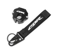 Coque de Clé Pour CBR1000RR CBR 500R 250RR 650R Moto Boîtier De Clé En Aluminium Et Porte-clés(B Black)