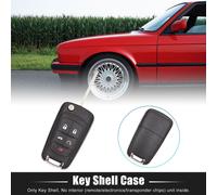 Coque de clé pour Chevrolet Camaro Cruze Malibu Volt Plip Télécommande 5 Boutons avec Lame Boîte Rechange