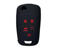 Coque de clé pour Chevrolet GMC : coque de clé 5 boutons pour Chevrolet Camaro Equinox Malibu Spark EV Impala Cruze Sonic Volt SS Sedan GMC Terrain Denali 2014-2020 - Protection de télécommande