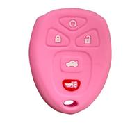 Coque de clé pour Chevrolet GMC Hummer : 5 boutons pour Chevrolet Traverse Malibu Impala Limited Monte Carlo GMC Acadia Limited Denali Savana NAV Yukon XL Hummer Pontiac G5 G6 (rose)