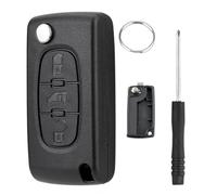 Coque de Clé pour Peugeot Expert/Partner Remplacement Boitier Complet,Télécommande pour Citroe-n Berlingo Dispatch Jumpy Van Toyota ProAce,Coque Clé Kit - 3 Boutons (0523+HU83)