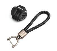 Coque de Clé pour Suzuki SV650 S SV 650 SV650S SV1000 Accessoires De Moto CNC en Aluminium Porte-clés Porte-clés Coque Couverture Chaîne(1 Set Black)