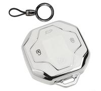 Coque de clé pour télécommande Chery pour Jetour T2 et Traveller 2023 2024 avec construction et porte-clés intégré pour un usage quotidien pratique (blanc)