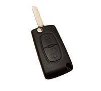 Coque de Clé Rabattable à 2 Boutons Plip compatible voitures Peugeot Citroën