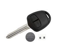 Coque de clé télécommande à 2 boutons avec rainure gauche - Kit de réparation vierge compatible avec ASX Grandis Outlander Lancer