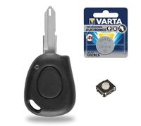 Coque de Clé Télécommande Boitier Plip pour Renault Megane Scenic Espace Laguna Twingo Safrane Clio + Pile CR2016 - Kit iRace Keys®