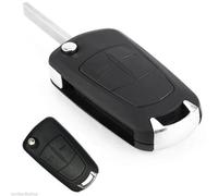 Coque de Clé Télécommande Compatible avec Opel Corsa, Astra, Vectra, Zafira, Insignia, Meriva - 2 Boutons - Remplacement, Réparation - Lame Vierge