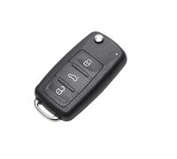 Coque de clé télécommande Coque de rechange 3 touches Compatible avec Volkswagen Golf Passat Polo Tiguan Tuareg Sharan Seat Altea Ibiza Leon Toledo Skoda Octavia Fabia Roomster Yeti