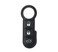 Coque de clé télécommande de voiture à 3 boutons en caoutchouc pour Fiat 500 Panda Abarth Punto