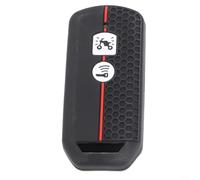 Coque de clé télécommande en silicone pour moto Honda PCX 150, hybride 2016-2018, X-ADV, SH125, Scoopy, SH300, FORZA 125 et FORZA 300, noir (modèle C)