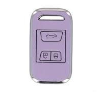 Coque de clé télécommande en TPU pour Chery pour Tiggo 4 7 8 Arrizo 5 3 3 Bouton Design Compatible avec le style de origine OEM 8A8Z19893 (Violet)
