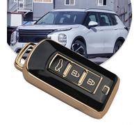 Coque de clé télécommande en TPU pour Mitsubishi pour Outlander Xpander Lancer Cross avec flexibilité équilibrée et soutien structurel (vert)