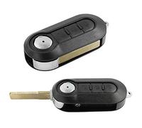 Coque de clé télécommande noire 3 boutons et lame Fiat