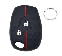 Coque de Clef Compatible avec Renaul-t Clio 3 Twingo 2 Master 3 Kangoo 2 Trafic 2 Modus Dacia Sandero Duster Logan Sandero,Boitier Protection de n Silicone Souple Voiture Télécommande (2 Boutons)