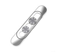 Coque de confidentialité en alliage d'aluminium et ABS pour caméra frontale pour iPhone pour gérer la reconnaissance faciale avec action coulissante fluide (argenté)