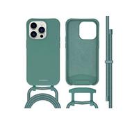 imoshion Coque de couleur avec cordon amovible pour Apple iPhone 14 Pro - Vert foncé