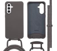 Coque de couleur avec cordon amovible pour Samsung Galaxy A36 / A56 - Black Coffee