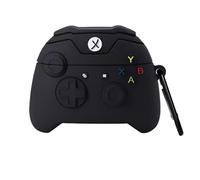 Coque de dessin animé compatible avec Apple AirPods 3e génération - Coque en silicone antichoc - Fine et mignonne - Souple - Coque de protection anti-chute pour Apple AirPods 3 (manette de jeu noir)