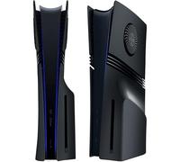 Coque de façade pour PS5 Pro Disc Edition, plaques noires pour accessoires PS5 Pro, anti-rayures et anti-poussière de rechange avec aération de refroidissement, installation facile