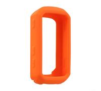 Coque de GPS de vélo pour Garmin Edge 850 550 - Coque en silicone anti-rayures - Ajustement flexible - Rouge (orange)