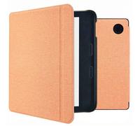 imoshion Étui de liseuse portefeuille Canvas Sleepcover avec support pour Kobo Libra 2 / Tolino Vision 6 - Peach