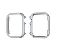 Coque de Métallique Compatible avec Apple Watch SE 2024, Aluminium Étui de Protection Complète Boîte de Montre Antichoc Bumper Coque PC Dur Couverture Compatible avec iWatch 40mm Series SE/6/5/4