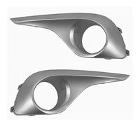 Coque De Phare Antibrouillard De Voiture Calandre De Pare-choc Avant Couvercle De Phare Antibrouillard Pour Toyota Pour Highlander 2012 - 2014 Calandre Avant Voiture(Argent,A Pair)