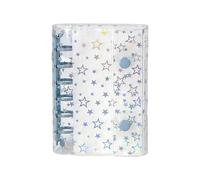 Coque de planificateur budgétaire - Couverture transparente pour classeur A7, protection étoile scintillante, pochette rechargeable pour journal intime, support de feuilles mobiles | Étui de rechange