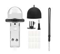 Coque de plongée pour appareil photo DJI Pocket 3, boîtier étanche jusqu'à 40 m avec matériau PC transparent pour photographie sous-marine, étui transparent avec inserts anti-buée et adaptateur 1/4"
