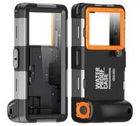 Coque de plongée professionnelle FLOODKING Google Pixel 8/8A/8 Pro - Étanche 15m/1h,écran tactile HD & joint anti-fuite, Noir Orange Noir Orange G