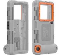 Coque de plongée professionnelle FLOODKING iPhone 11/11 Pro Max - Étanche 15m/1h,écran tactile HD & joint anti-fuite, Gris Orange Gris Orange G