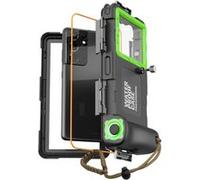 Coque de plongée professionnelle FLOODKING iPhone 13/14 Pro - Étanche 15m/1h,écran tactile HD & joint anti-fuite, Noir Vert Noir Vert G