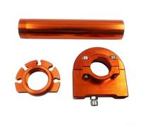 Coque de poignée d'accélérateur en alliage d'aluminium pour une meilleure prise en main et une amélioration visuelle sur le guidon de moto (orange)