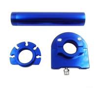Coque de poignée d'accélérateur en alliage d'aluminium pour une meilleure prise en main et une amélioration visuelle sur le guidon de moto (bleu)