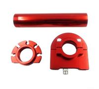 Coque de poignée d'accélérateur en alliage d'aluminium pour une meilleure prise en main et une amélioration visuelle sur le guidon de moto (rouge)