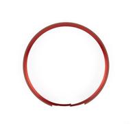 Coque de porte-clés intelligente fabriquée en alliage de métal chromé pour Cooper R55 R56 R57 R58 R59 R60 et d'autres porte-clés (rouge)