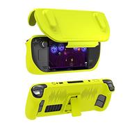 Coque de protection améliorée pour Steam Deck, coque de protection amovible en TPU souple, ultra fine, résistante aux chutes et à la poussière (orange jaune)