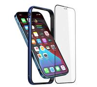 Coque de protection antichoc compatible avec iPhone 12/12 Pro 6,1" - Fine - En métal - Avec TPU souple - Pas d'interférence de signal - Prise en charge du chargement sans fil - Pour iPhone 12/12 Pro -