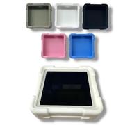 Coque de protection antichoc et protection d'écran, compatible avec les lecteurs de cartes SumUp Solo et SumUp Solo Lite (blanc)