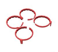 Coque de protection antichoc pour DJI Flip - Bande anti-collision ABS Guard Protecteur d'hélice léger 25 g Coque antichoc noire (rouge)